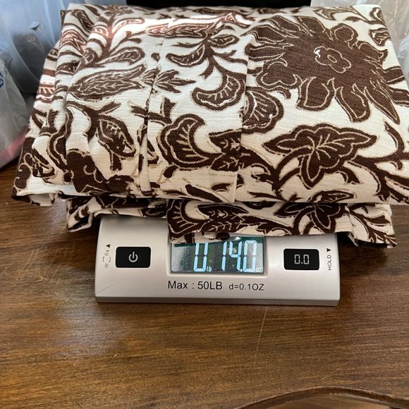 Talbots Womens Floral Pleated A Line Skirt Brown Linen Blend Pockets size 16 - Picture 9 of 11